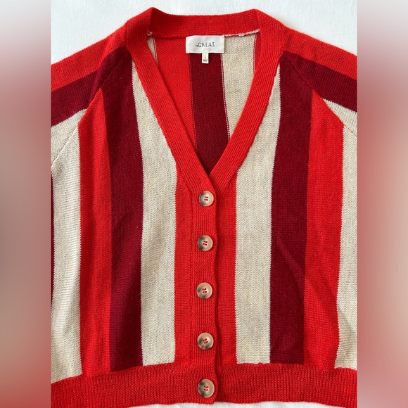 The GREAT baby alpaca varsity cardigan - Picture 3 of 9